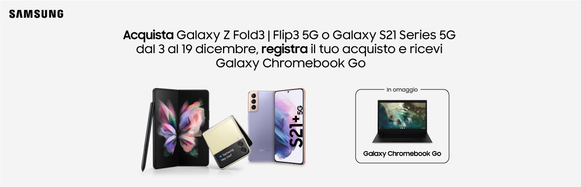 Samsung ti regala il Galaxy Chromebook GO