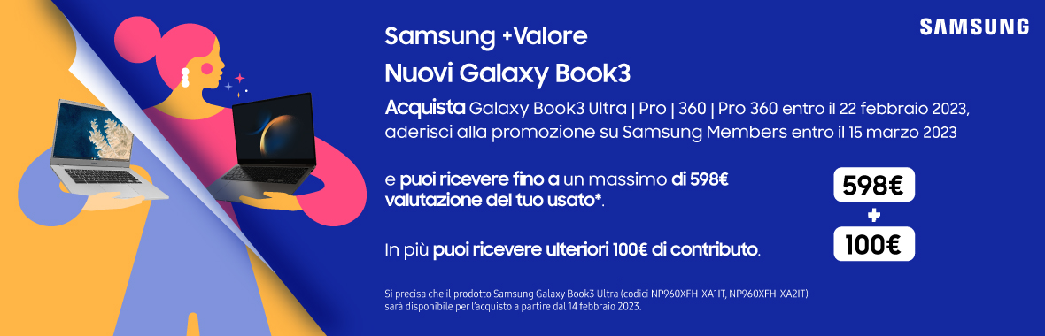 Samsung +Valore con Galaxy Book3 Series