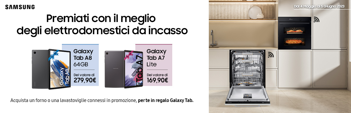 Scegli l'incasso Samsung, per te in regalo Galaxy Tab