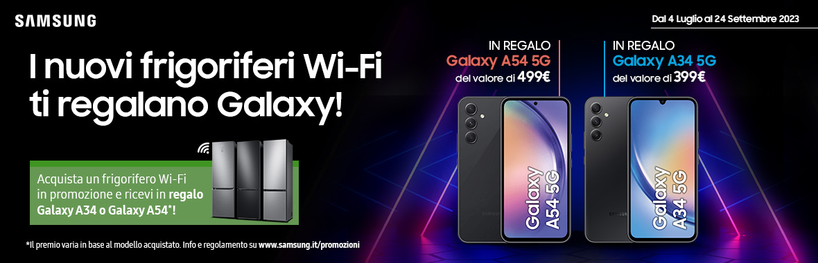 I nuovi frigoriferi Wi-Fi ti regalano Galaxy!